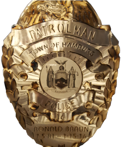 Patrolman Police Badge - Coa Of New York Shower Curtain (500x500), Png Download