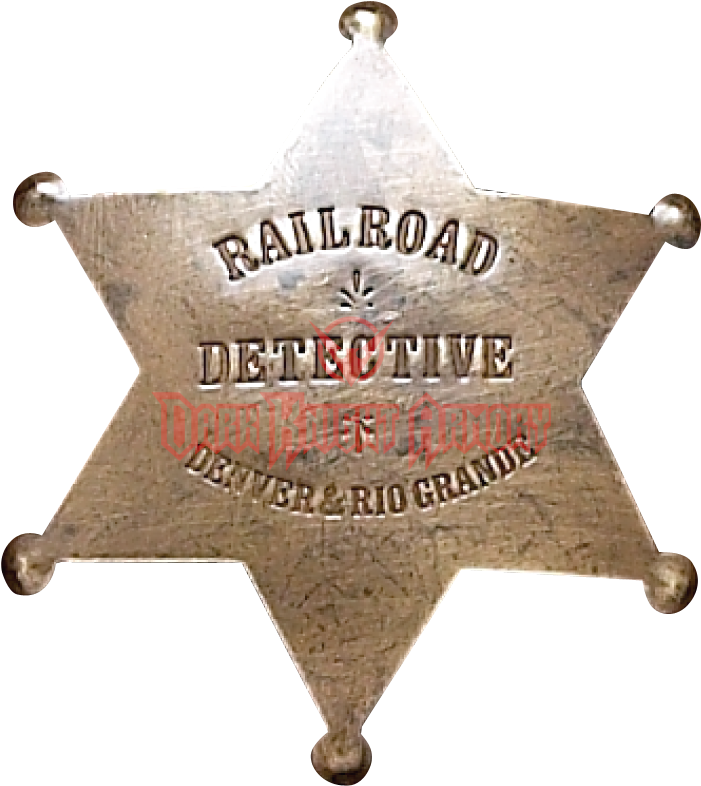 Rail Road Detective Badge - Sheriff Badge Png (785x785), Png Download
