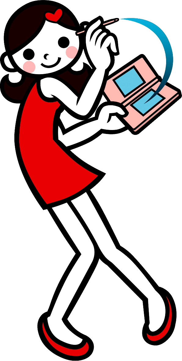 Clipart Free Stock Image Tap Girl Png - Rhythm Paradise (596x1183), Png Download