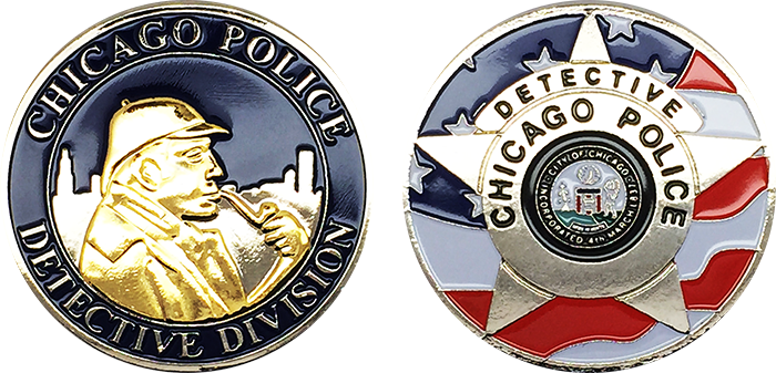 Chicago Pd Challenge Coin - Police Detective Challenge Coin (700x337), Png Download