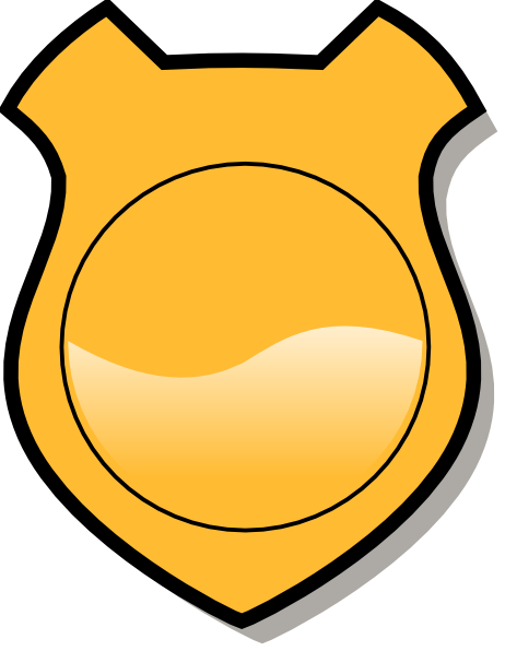 Shield Clipart Detective - Security Badge Clip Art (462x596), Png Download