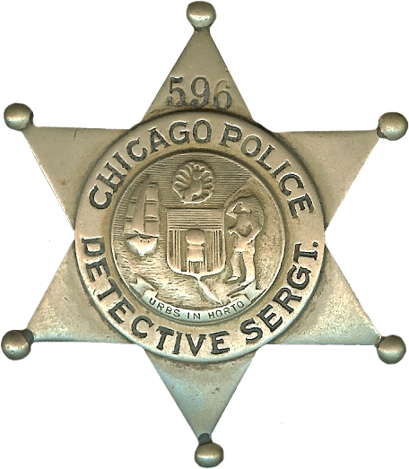 Chicago Police Detective Sergeant Star - Sgt Star (456x523), Png Download
