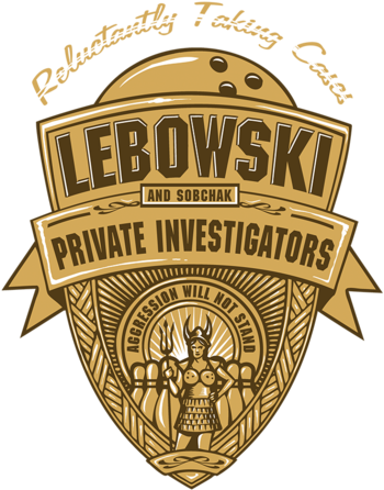Detective Lebowski - Emblem (571x495), Png Download