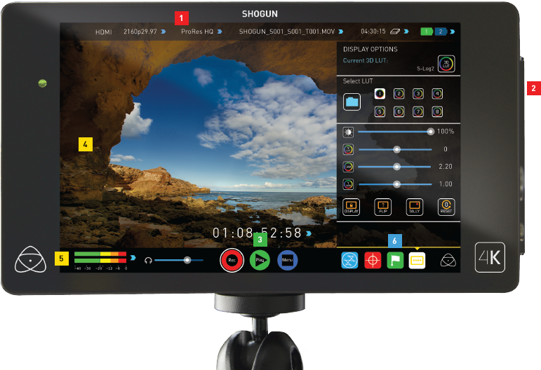 Atomos-singapore - Atomos Shogun Studio 4k/hd 2-channel Dual Monitor/recorder (960x529), Png Download