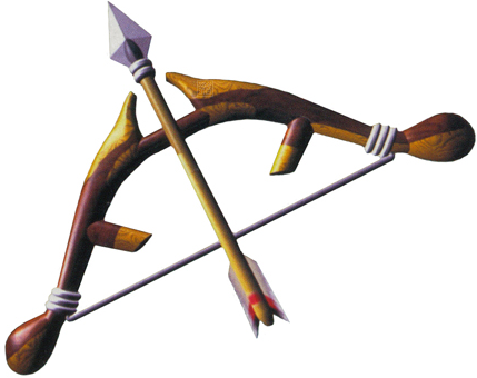 Majora's Mask Bow Hero's Bow - Bow Zelda (429x340), Png Download