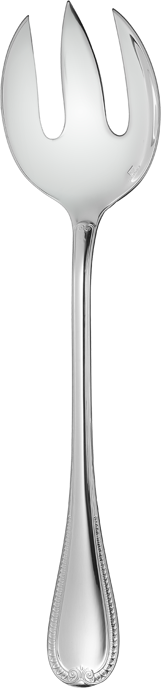 Diminuer Le Zoom - Christofle Malmaison Silverplate Flatware Salad Serving (3200x1600), Png Download