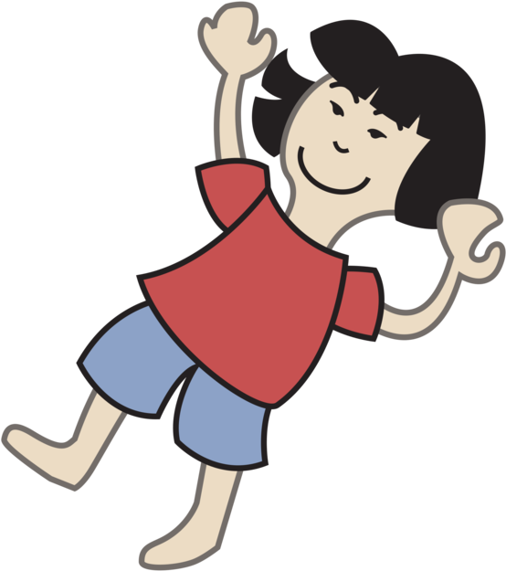 Computer Icons Woman Cartoon Girl Child - Girl Falling Clipart (665x750), Png Download