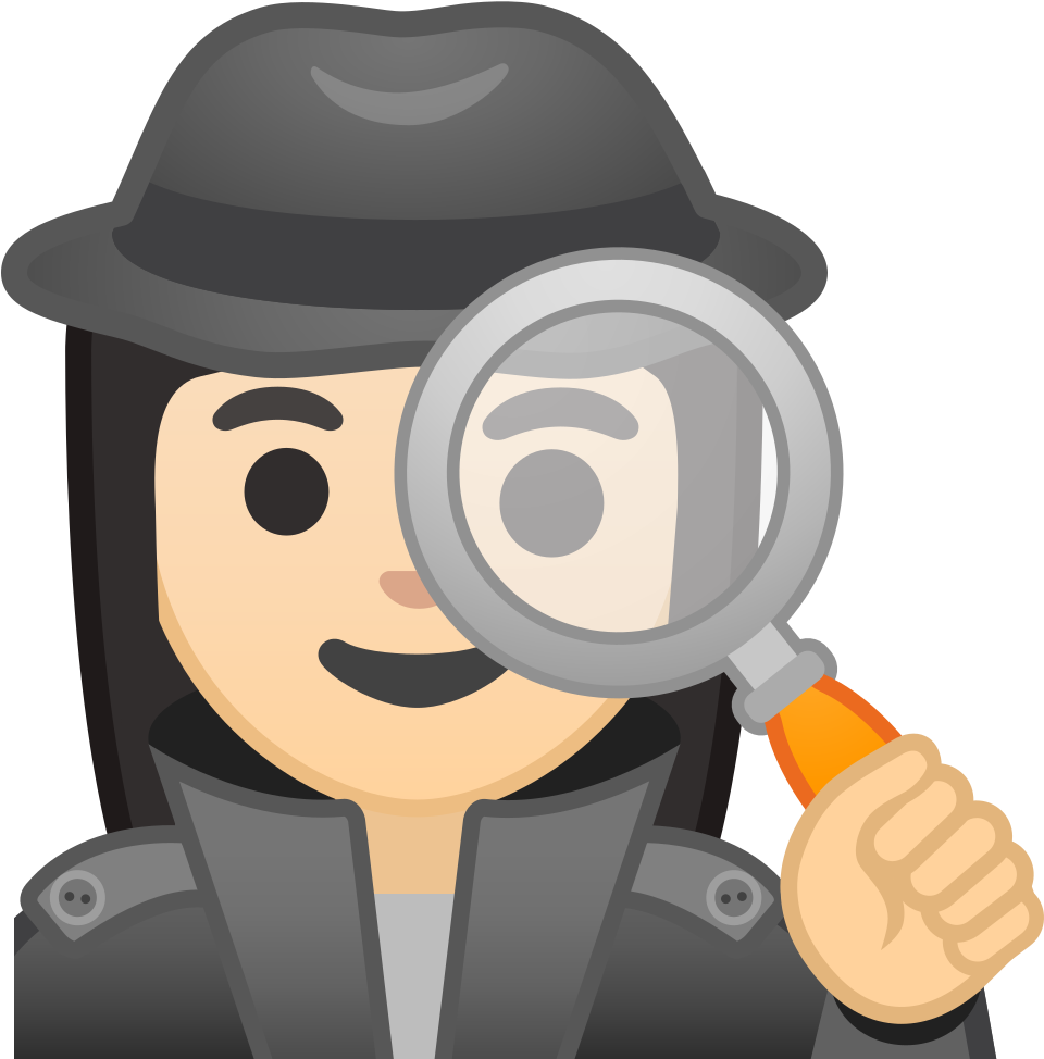 Download Svg Download Png - Detective Emoji Png (1024x1024), Png Download