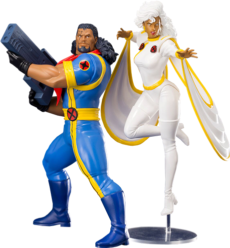 Bishop And Storm Two-pack Set Statue - Kotobukiya X Men 92 (480x496), Png Download