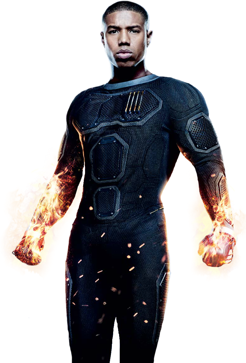 Png Quarteto Fantástico - Michael B Jordan Spider Man (786x1177), Png Download