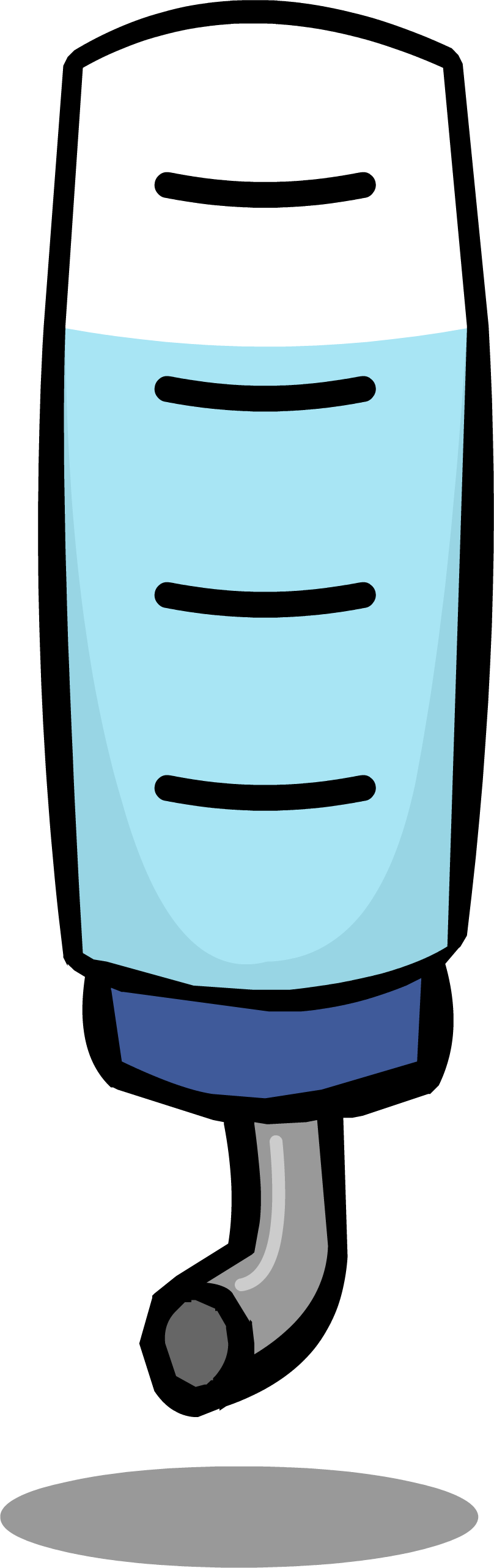Water Bottle Sprite 001 - Water (808x2566), Png Download