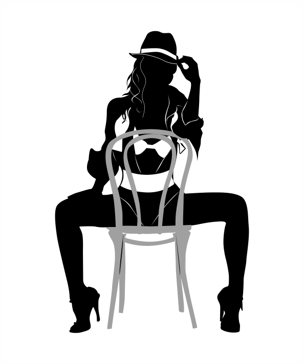 Mujer Sexy - Vector Silhouettes (594x712), Png Download