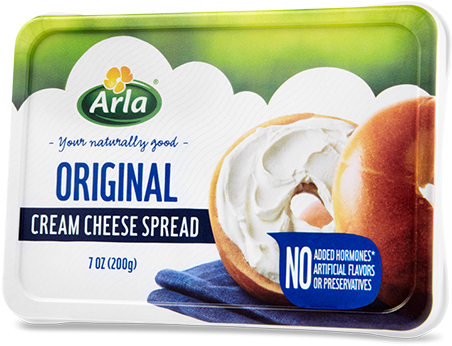 Original Cream Cheese - Arla Cream Cheese (500x800), Png Download