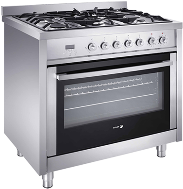 Fagor 36' Free-standing Dual Fuel Range Rfa366df (400x416), Png Download