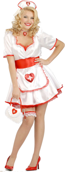 Disfraz De Halloween La Enfermera, Disfraz De Enfermera, - Plus Size Sexy Nurse Adult Costume (366x580), Png Download