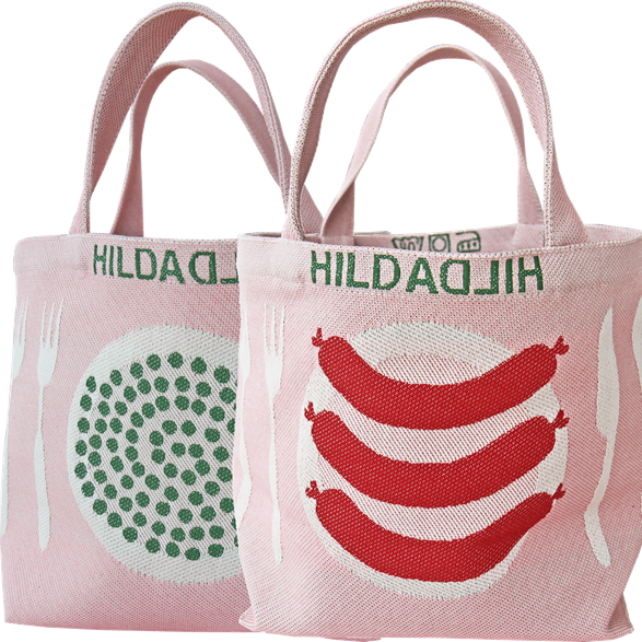 Lunch Bag Acrylic Sausage & Beans Pink - Sausage (587x587), Png Download