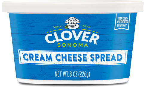 Clover Sonoma Cream Cheese - Clover Ice Cream, Cookies & Cream - 1.5 Qts (1.42 (500x450), Png Download