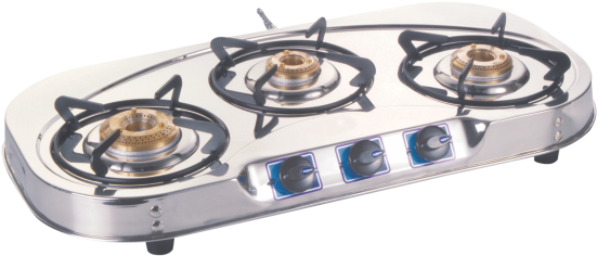 Oval 3b Gas Stove - Cooktop (562x608), Png Download