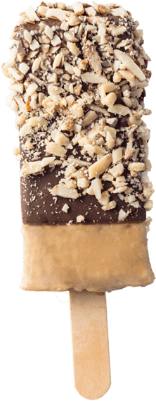 Cappuccino Ice Cream, Dark Chocolate, Almonds - Ice Cream Bar (600x582), Png Download