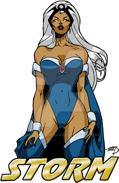 Storm Colored 2016 By Lucas Ackerman - Storm X Men (400x617), Png Download