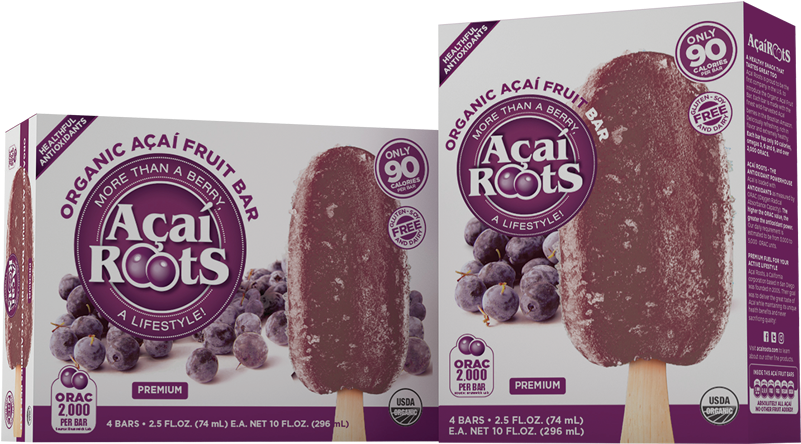 Organic Acai Fruit Bar - Acai Roots Pure Powder Pouch - 4 Oz Pouch (800x640), Png Download