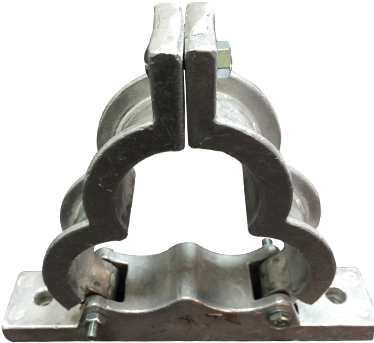 Aluminum Body Trefoil Clamps - Trefoil (600x400), Png Download