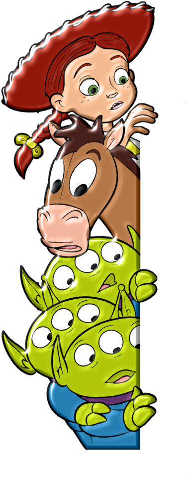 Toy Story Dibujos Toy Story, Marcianos Toy Story, Dibujos - Toy Story Characters Cartoon (441x1024), Png Download