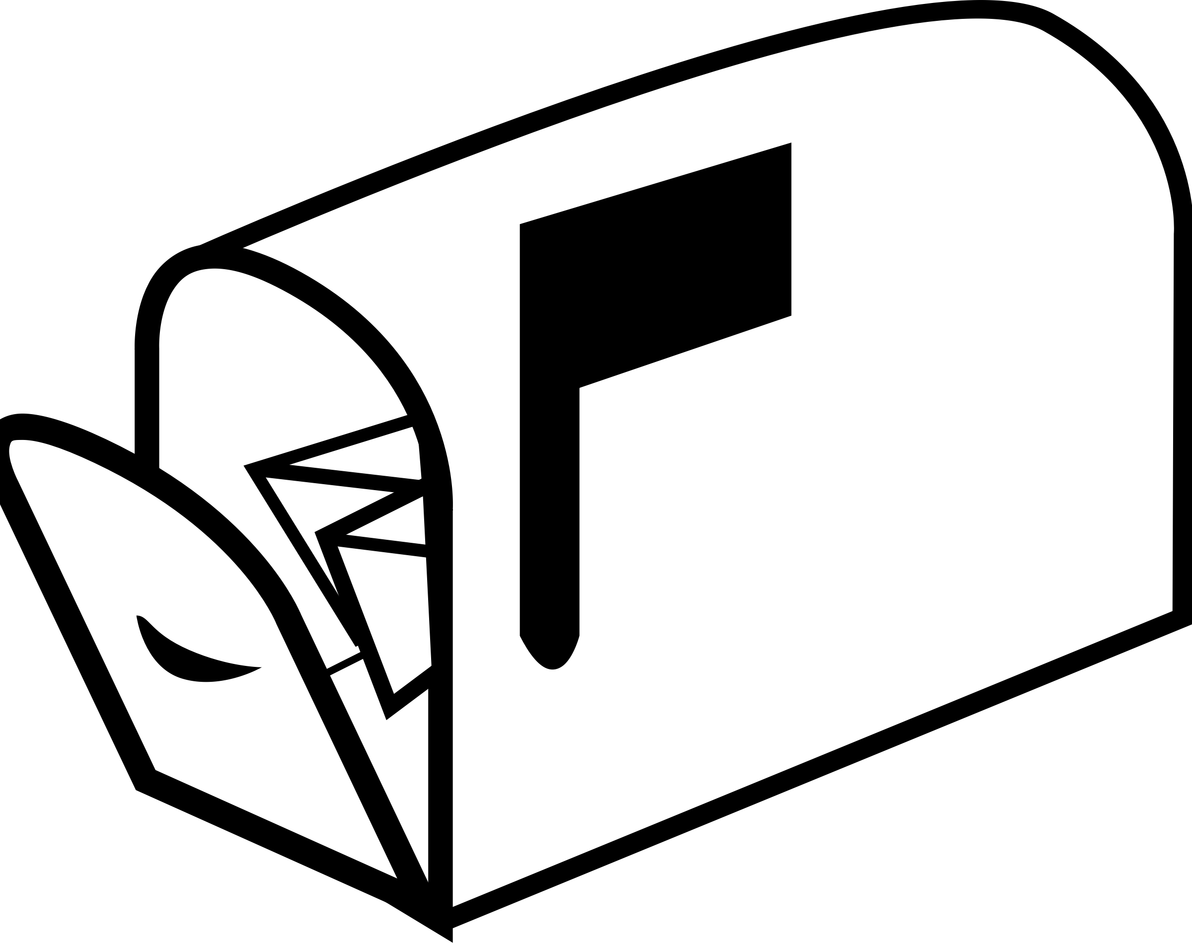 Letter Box Clip Art Christmas Computer Icons Mail Post - Mailbox Clipart (948x750), Png Download