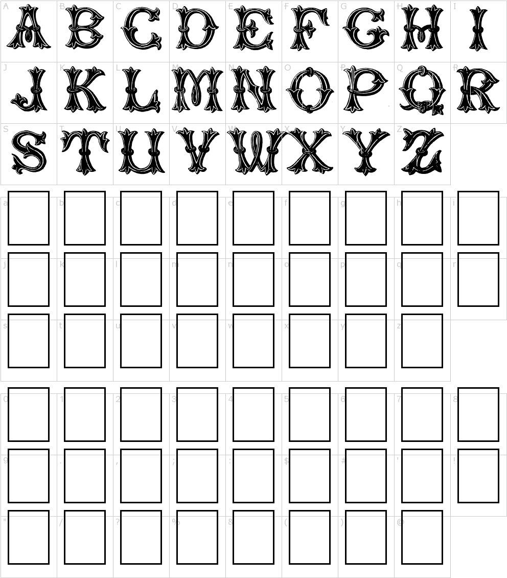 Font Characters - Grotesque (1000x1150), Png Download