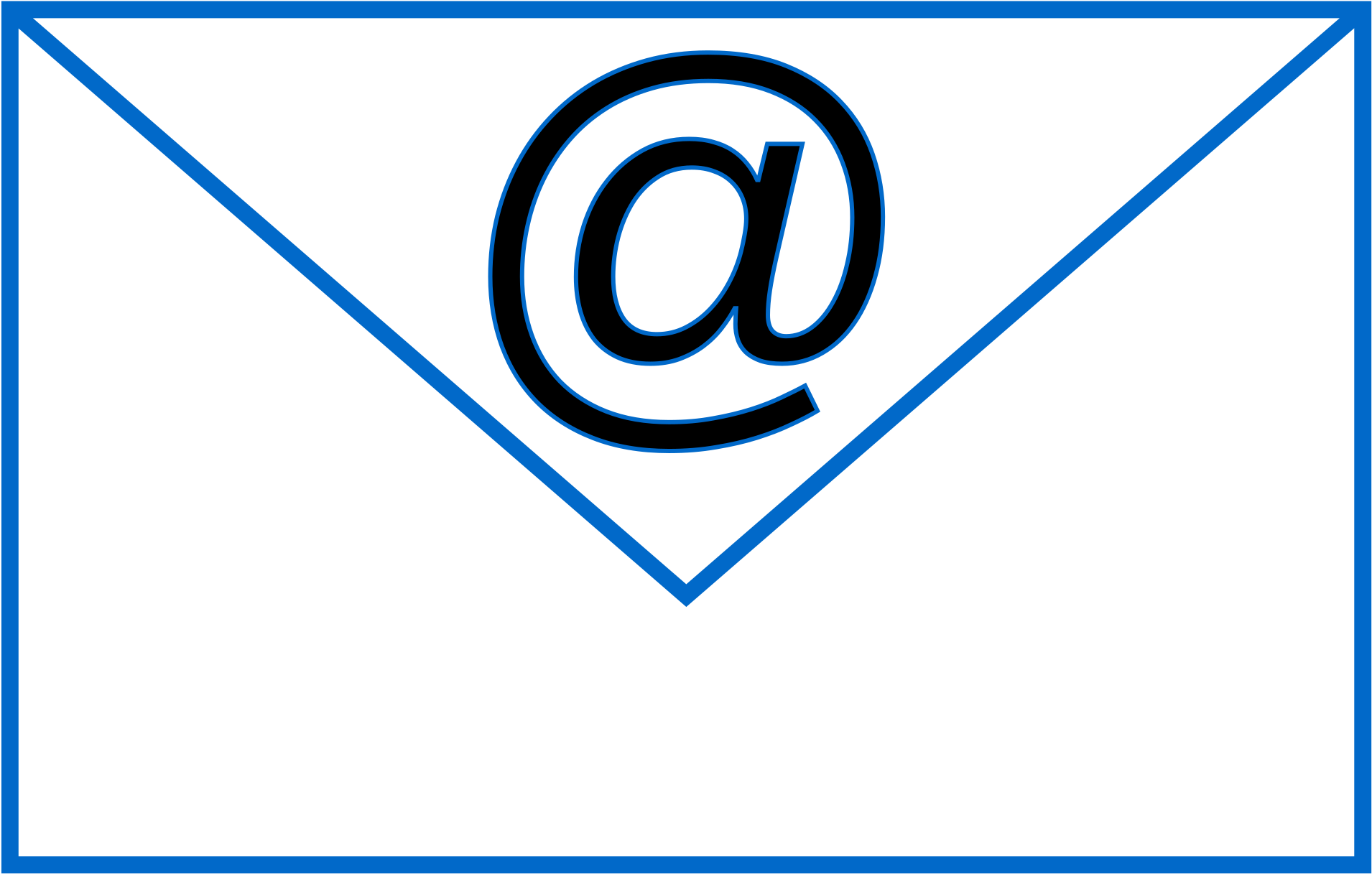 Email Simple Big Image Png - Clip Art Email (2400x1697), Png Download