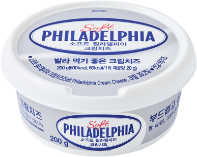 필라델피아 소프트 크림치즈 트레이1 - Philadelphia Cream Cheese (580x580), Png Download
