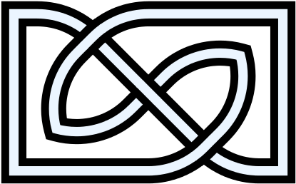 Trefoil Knot Wikiwand Define Trefoil - Upside Down Cross Png (440x283), Png Download