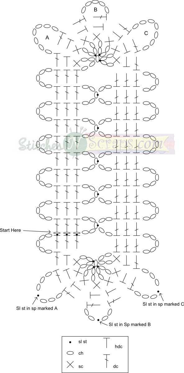 Bruges Lace Napkin Ring Chart - Line Art (592x1201), Png Download