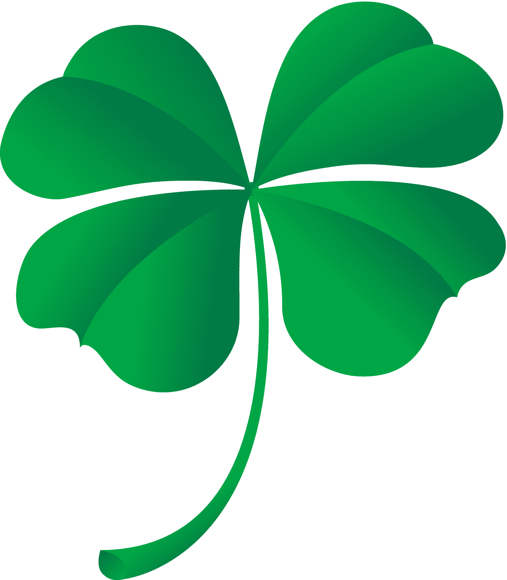 Lucky Clover (1619x1854), Png Download