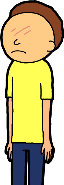 Pm-010 - Pocket Mortys No Eye Morty (300x650), Png Download