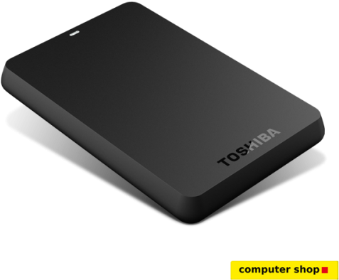 Toshiba Hdtb310ak3aa 1tb Canvio Basics Portable Hard (500x500), Png Download