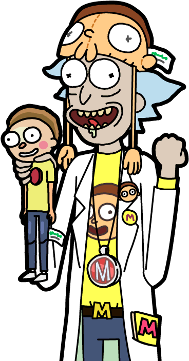 Television & Film » Thread - Super Morty Fan Rick (374x730), Png Download