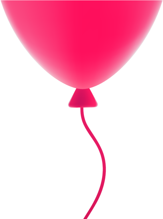 Pink Balloon Png Image - Portable Network Graphics (1024x768), Png Download
