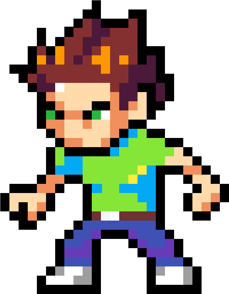 Random Guy - Pixel Game Character Png (1028x1036), Png Download