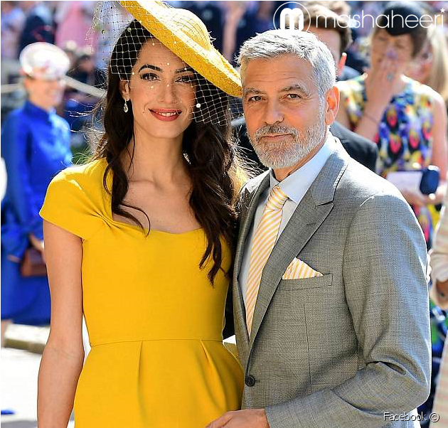 جورج كلوني وامل علم الدين يتبرعان بالأموال من أجل اللاجئين - Harry And Meghan Guests (950x601), Png Download