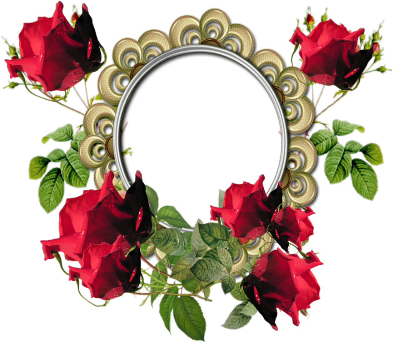Oval Pink Borders (1280x1280), Png Download