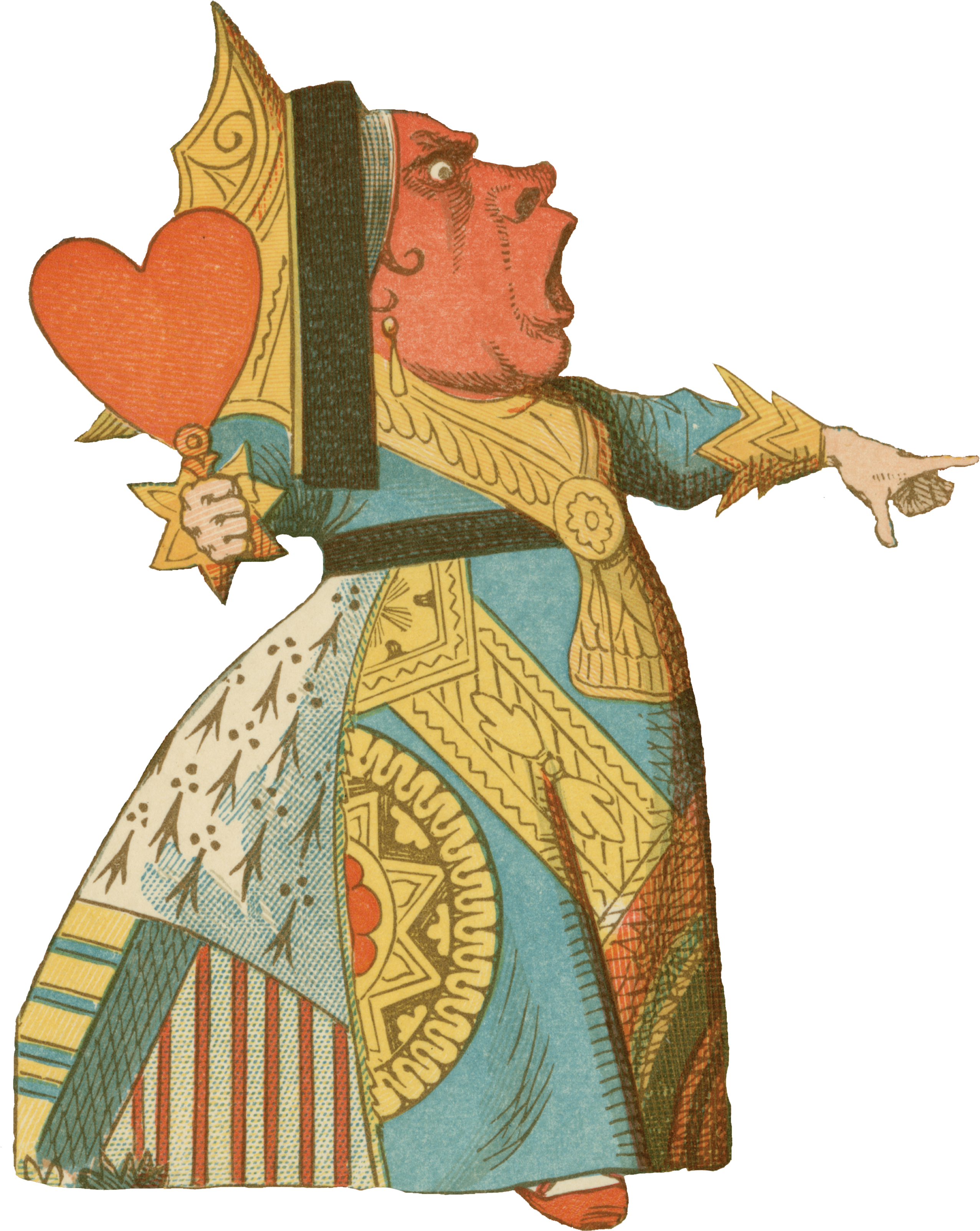 Spotlight On Wonderland - Hearts Alice In Wonderland (2704x3337), Png Download
