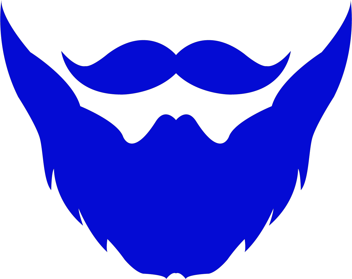 Png Black And White Stock Durham Beards Your Source - Beard And Mustache Logo (1500x1500), Png Download