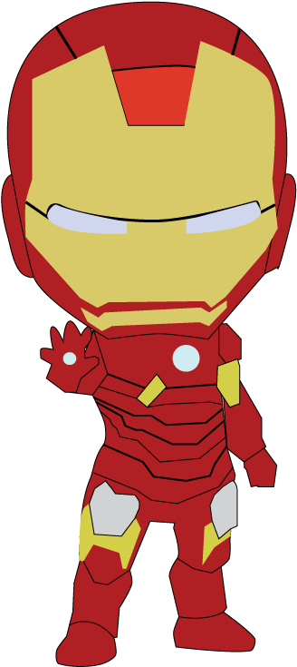 The Iron Man Iron - Iron Man Baby Png (595x842), Png Download