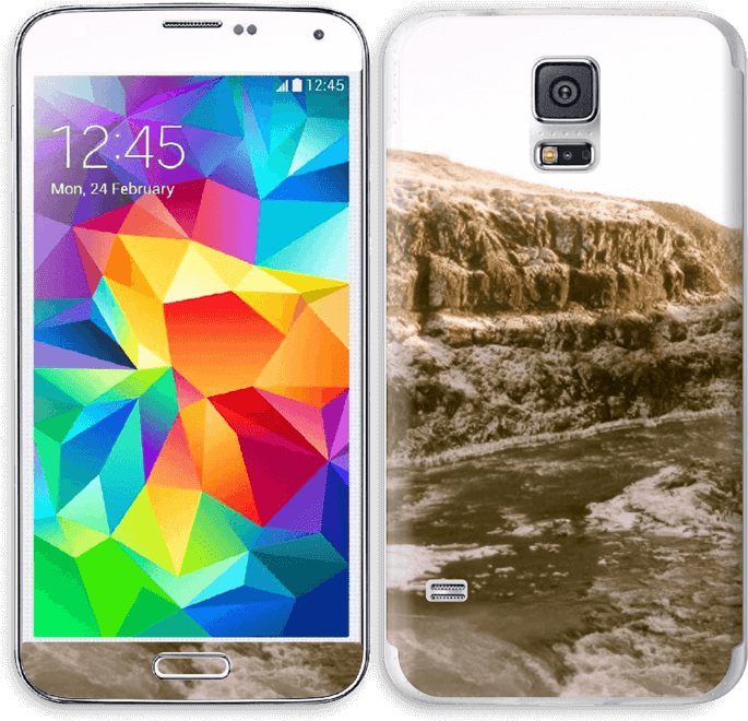 Icelandic Waterfall - Samsung Sm G900i Galaxy S5 (800x766), Png Download