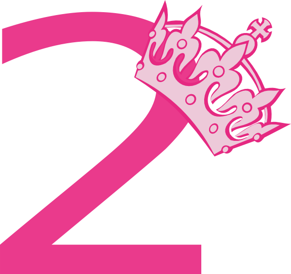 Download Pink Number 2 Png - One Birthday Transparent Background PNG Image  with No Background 