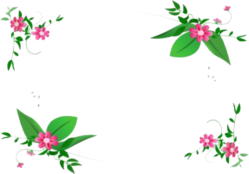 Free Png Flowers Borders Png Images Transparent - Floral Design Border Png (850x593), Png Download