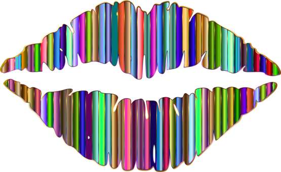 Lip Augmentation Drawing Mouth - Lips Clip Art (555x340), Png Download