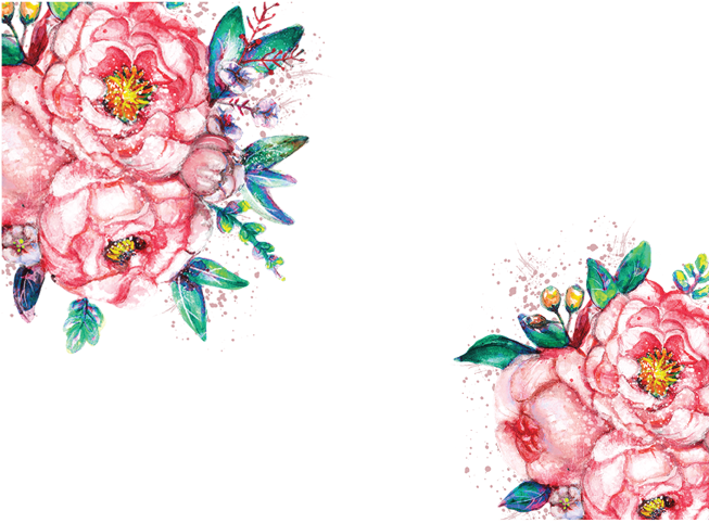 Red Watercolor Flower - Transparent Watercolor Floral Clipart (653x482), Png Download