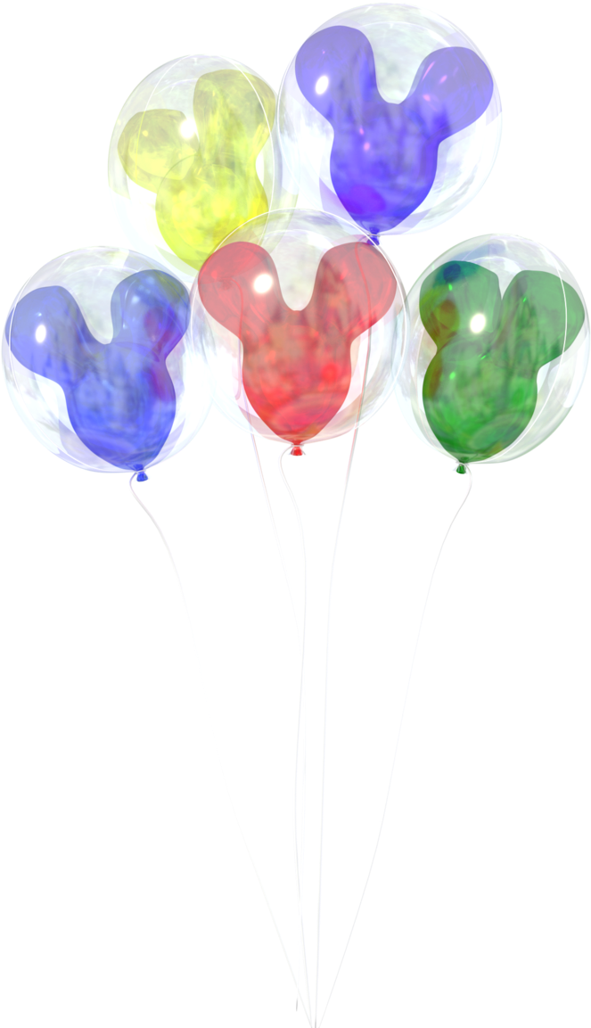 Disney Transparent Watercolor - Disney Balloon Png (683x1170), Png Download
